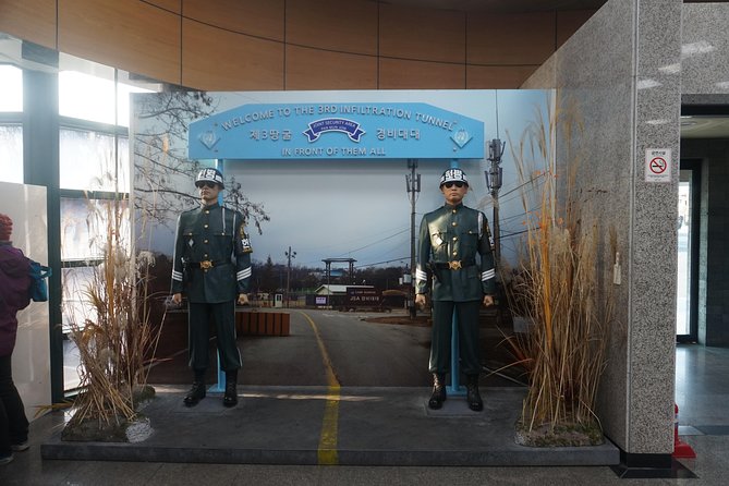 DMZ tour south Korea from Seoul (NK experience hall, defector) - Looking across the border at Dora Observatory