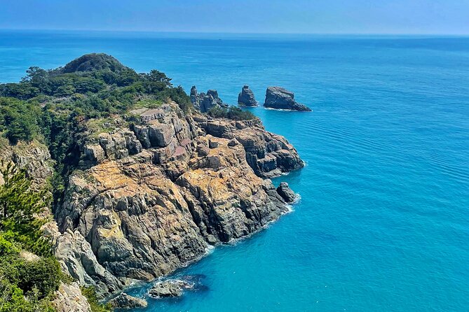 Enchanting Oedo Island Day Tour from Busan with Windy Hill - The Geoje Panorama Cable Car view