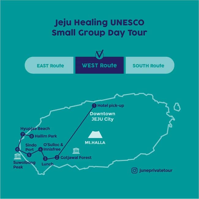 Jeju West: Small Group Healing Tour w/Caves & Dolphins - Key points at a glance