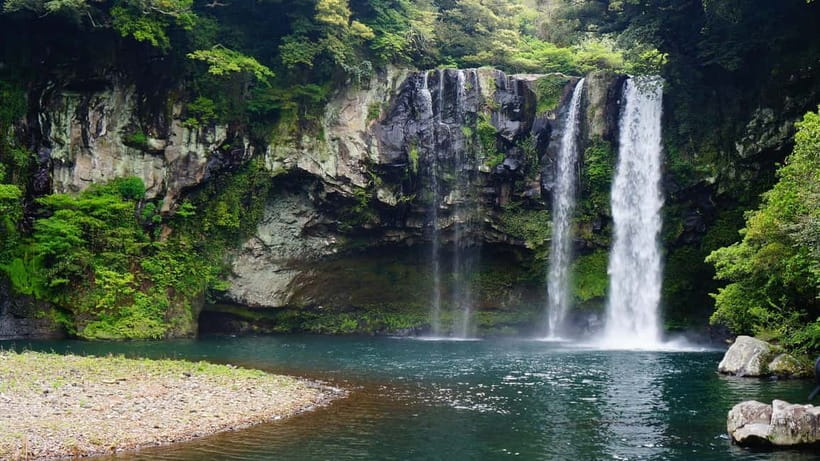 Jeju: West & South Full-Day Authentic Tour - Jeongbang Waterfall on the southern coast