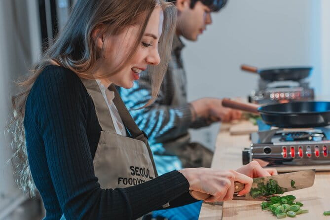 Korean Cooking Class with Grocery Shopping at Seoul Local Market - Cooking bulgogi, gyeran-jjim, and kimbap