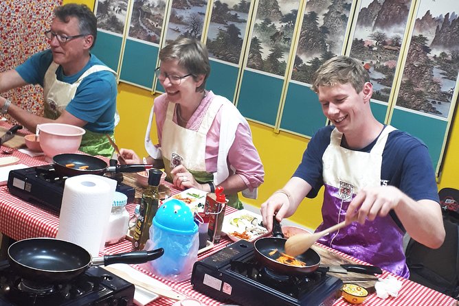 Local Home Korean Cooking Class & Market Adventure in Seoul - Four Korean dishes with your hands on the work