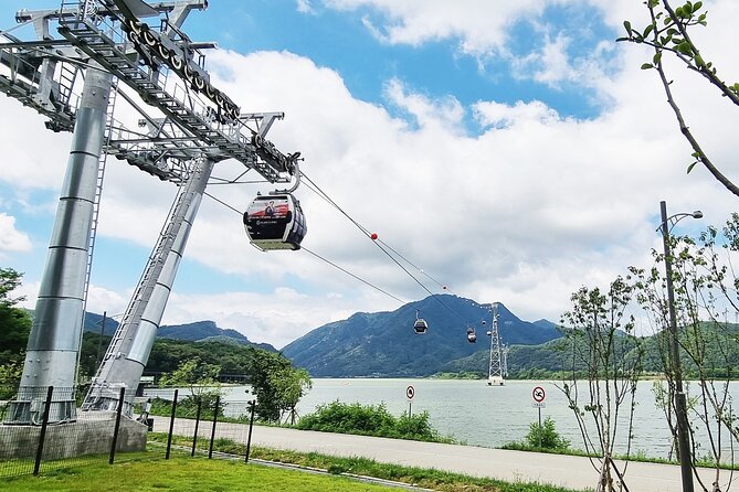 Nami Island, Cable Car, Garden of Morning Calm Panoramic Tour - Samaksan cable car and the glass-floor view