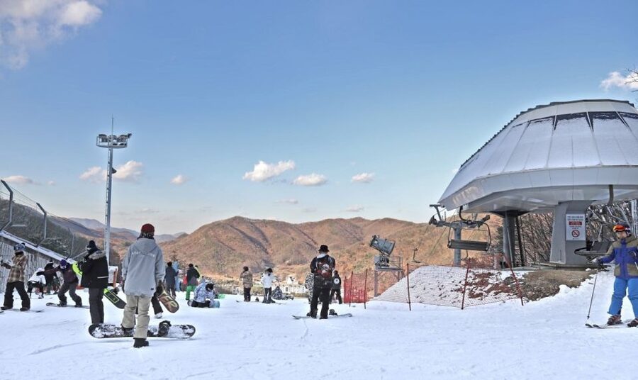 Seoul: Jisan Forest Winter Ski Day Tour with Basic Lesson - The Coach Ride and Guide Support