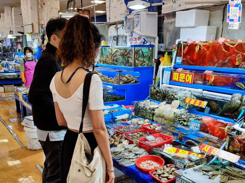 Seoul: Noryangjin Fish Market Dinner - Choosing seafood with an English-speaking guide
