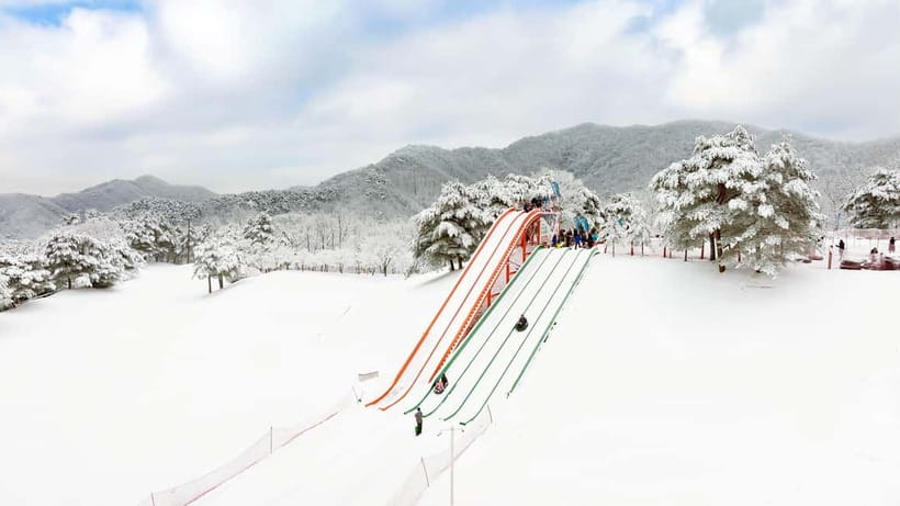 Seoul: Vivaldi Park Winter Ski with Eobi Ice Valley Day Tour - Eobi Ice Valley in a 40-minute winter stop