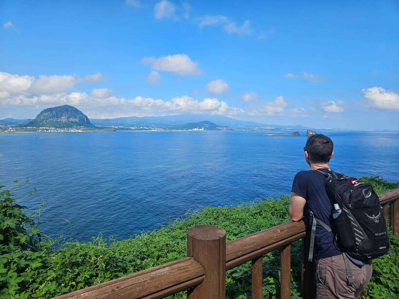 South-West Jeju Essentials: Hallasan & Signature Highlights - Bomunsa Temple below Sanbangsan